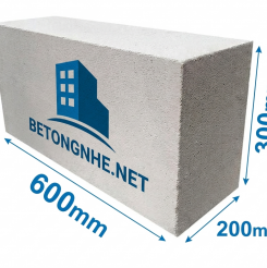 Gạch bê tông khí chưng áp aac block 600x300mm