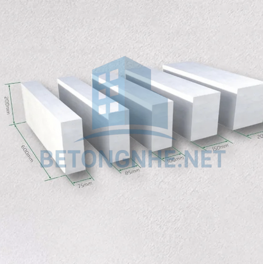 GẠCH BÊ TÔNG AAC DÀY 7.5CM 600x300
