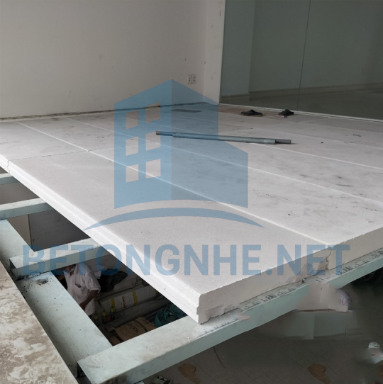Tấm Sàn Bê Tông Nhẹ Dày 7,5cm 1 Lưới Thép Sắt 6